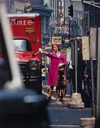 WILLIAM KLEIN (1928-2022) Dolores wants a Taxi, New York (Vogue). 1958; printed 2021.                                                            